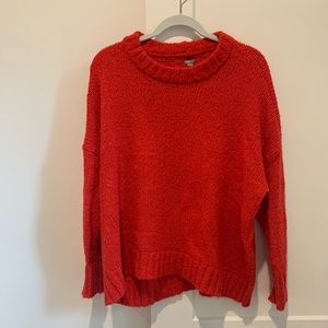 Aerie red oversized sweater